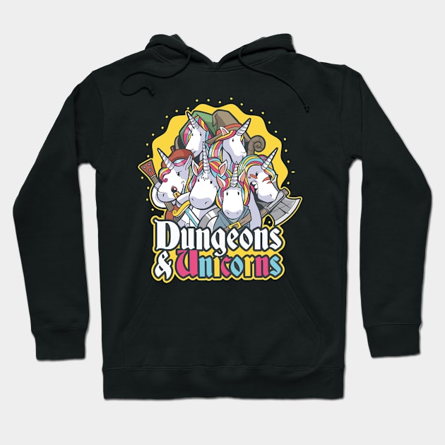 Dungeons and Unicorns Hoodie by MimicGaming